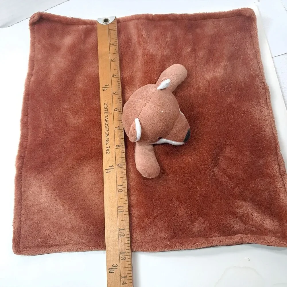 Carter's Child of Mine Fox Lovey Baby Security Blanket Red Brown plush toy lovie